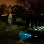 Bara con ologramma, l'incredibile progetto del funerale futuristico