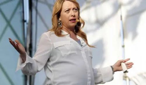 Giorgia Meloni al Family Day in dolce attesa