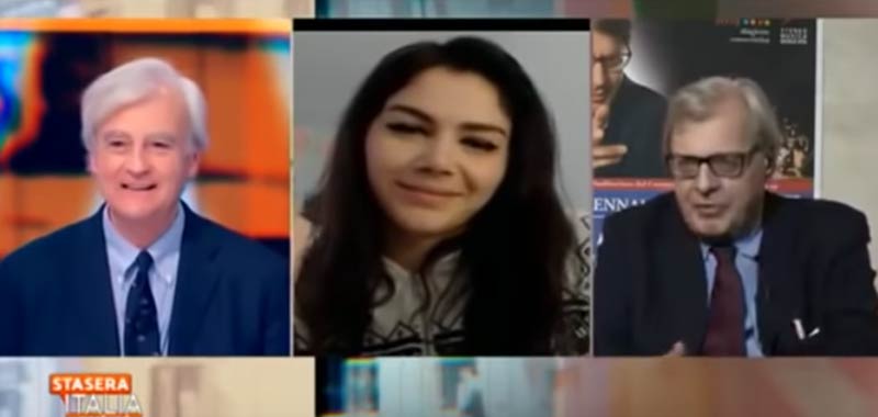 Vittorio Sgarbi, scontro epico con Valentina Nappi